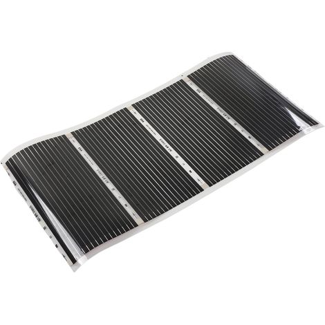 Tapis chauffant électrique au sol, silencieux, chaleur homogène, 220V, 100cm de long, 55x100cm, revêtement de sol chauffant (1/5)