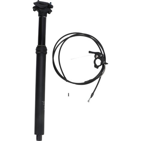 Teleskop-Sattelstütze mit innenliegendem Kabel, aus Aluminiumlegierung, regen- und staubdicht, für professionelle Fahrräder, mit hydraulischem Hubsystem. (1/5)