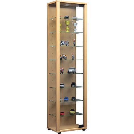 Exhibición de soporte de cristal de madera Edana Maxi 115x33x18 - VCM