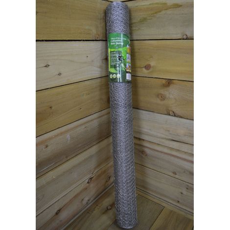 2 Pack of 10m Galvanised Metal Chicken Garden Wire Netting / Fencing (1/5)