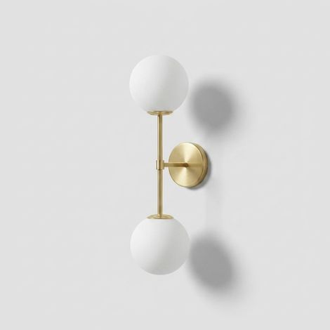 Wandleuchte ferretti gold 55 cm 40 Watt Metall Glas (1/5)