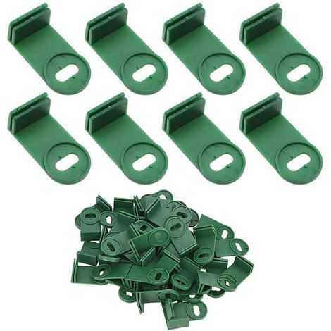 [NON UTILIZZATO] Clip A Base Di Serra Da 50 Pcs Ganci in Plastica A Base Di Plastica Fissa Pentole Sospese Cestino Cesto Fiore Clip Strumento