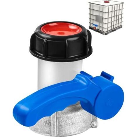 Adaptateur IBC Universel 75MM Vanne Cuve Plastique 1000L Vanne Papillon Adaptateur pour robinet IBC Raccord Cuve 1000L pour Réservoir Eau de Pluie - 75MM (1/5)
