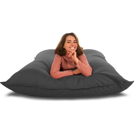 Pouf géant indoor outdoor 135x175 cm Noir (1/2)
