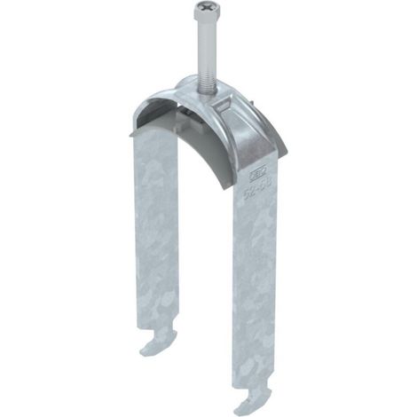 OBO Bettermann Bügelschelle 2056 2-fach 52-58mm Stahl tauchfeuerverzinkt, 1186257 (1/2)