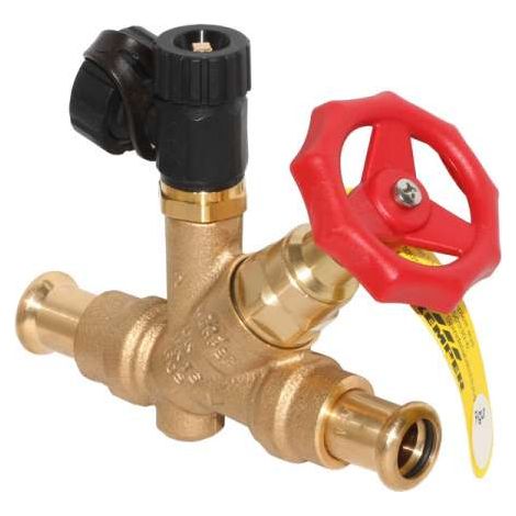 Sonderangebot Kemper Freistrom-Absperrventil DN15 mit Entleerung, SANHA 15 Press, Figur 1903601500