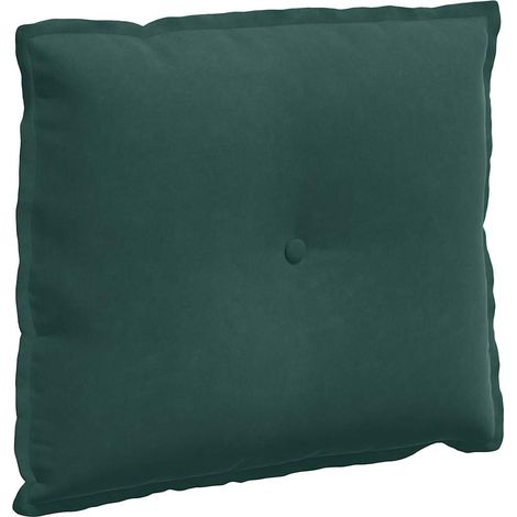 Back Pillow Dark Green 60 x 50 cm Corduroy Fabric vidaXL