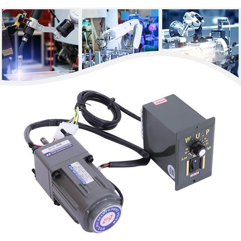 220V 6w Getriebemotor Elektromotor 1400RPM Drehzahlregler Stufenlos Einstellbare,220V-Motor-Drehzahlregler, drehzahlgeregelter Getriebemotor (20k) (1/5)