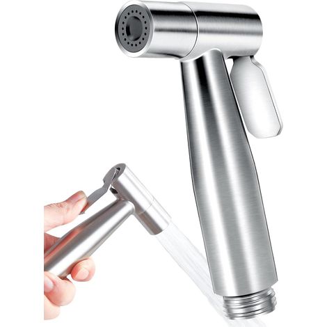 Douchette WC-Douchette Toilette WC en InoxydableInterface StandardÉconomies d'eau Pulvérisateur de Bidet pour le g1/2 Acier Inoxydable (1/5)