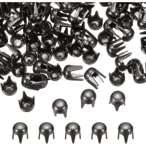 90Pcs 2,5mm Rivet Rond Bombé Métal 4 Griffes Pointes Marron (1/5)