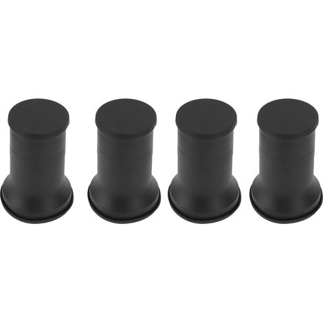 Lot de 4 rehausseurs de meubles ronds en plastique lourd, pieds de lit, table, canapé, chevet empilables (1/5)