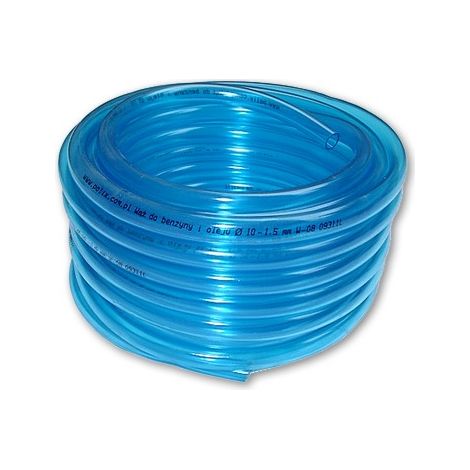 Manguera de combustible, Polix, modelo FI 6,0 mm x 25 m, bombeo de gasolina y aceites, PVC flexible, presión máxima de 0,05 MPa, temperatura -25°C a +70°C, alta resistencia
