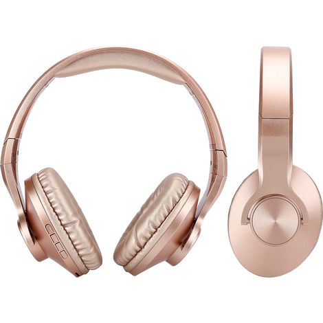BT602 Leichtes Bluetooth 4.2 Kabelloses Gaming-Headset, ABS, Stereo, On-Ear, Goldfarben (1/5)