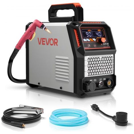 Découpeur Plasma, 65 A, Machine de Découpe Plasma à Arc Pilote sans Contact, 220 V, Haute Fréquence, avec Fonction 2T/4T, Onduleur IGBT, Affichage Numérique, Temps PT Réglable pour Réparation (1/3)