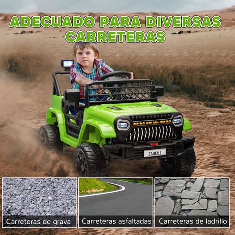 Voiture électrique pour enfants, batterie 12 V, télécommande, vitesse réglable, interface USB, phare, klaxon, verte (1/5)