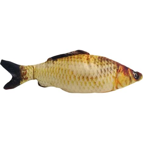 Coussin décoratif créatif en forme de carpe 3D, 60 cm, idéal pour les enfants et parfait pour décorer un canapé ou une maison. (1/5)