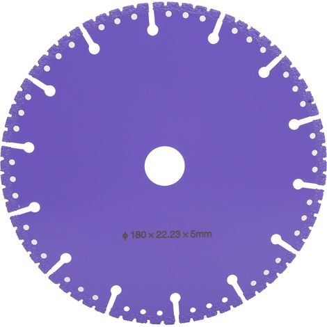 Disque diamanté soudé sous vide 180mm pour découpe carrelage céramique, meule à tronçonner démolition (1/5)