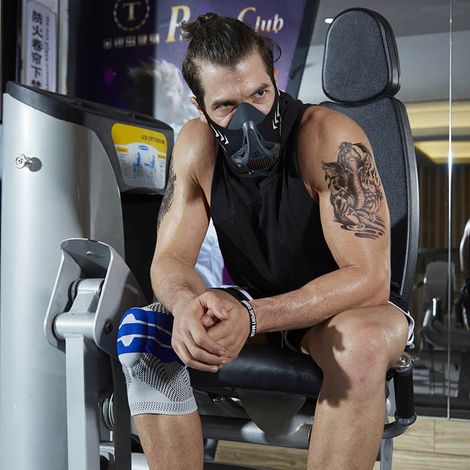 Höhentrainingsmaske, Konditionstraining, Sportmaske, Laufmaske, Fitnessstudio-Trainingsmaske, Radfahrmaske (1/4)