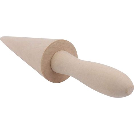 Kegelförmige Holzform für Gebäck und Eiscreme – Küchenhelfer für hausgemachte Desserts (1/5)