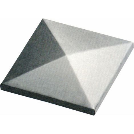 Copripilastro quadrato in Acciaio per Cancelli misura 150 mm Fc 165 1 PZ (1/2)