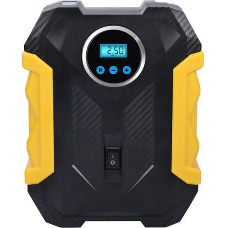 Compresseur D'air Portable Pour Gonfleur De Pneu Numérique,Pompe De Gonflage À Air Dc 12v Avec Écran Lcd Rétro-Éclairé Pour Pneus De Voiture,Vélos Et Autres Gonflables,Fonction D'arrêt Auto(20x1 (1/5)