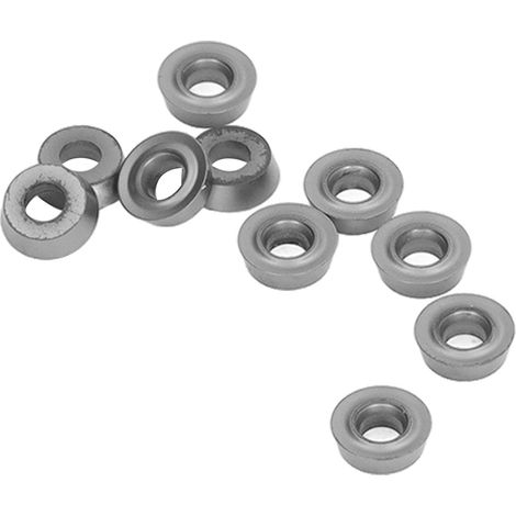 Lot de 10 plaquettes de fraisage CNC en carbure, outils de tournage indexables revêtus, comprenant une boîte de rangement, qualité industrielle.