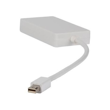 Valueline VLMP37465W0.20 Adapter de cable de video 0.2 m Mini DisplayPort VGA + HDMI + DVI White (1/5)