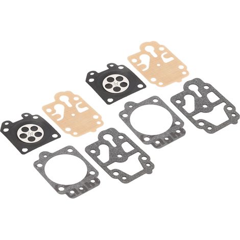 2 Kits de Réparation de Carburateur avec Diaphragmes, Joints et Coussinets Papier pour Taille-Haies et Tondeuse à Gazon (1/5)