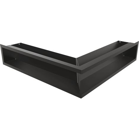 Eck-Lüftungsgitter LUFT 56x56x12 schwarz (1/5)