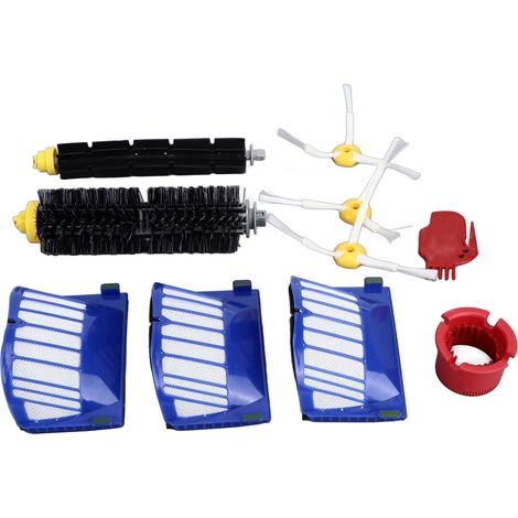 Filtres pour brosses rotatives, brosses latérales, kits de nettoyage, pièces détachées pour Roomba 600, 675, 690, 670, 671 (1/5)