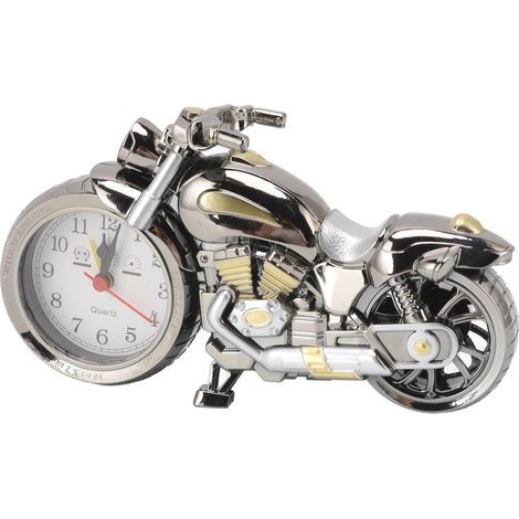 Motorradwecker, originelles Vintage-Motorradmodell, für Kinder, Zuhause, Auto, Büro, 168A, Dunkelgold, zweifarbig (1/5)