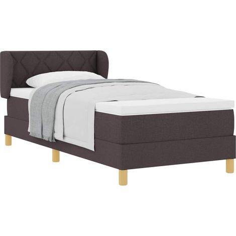 Maison Exclusive - Boxspringbett mit Matratze Dunkelbraun 100 x 2
