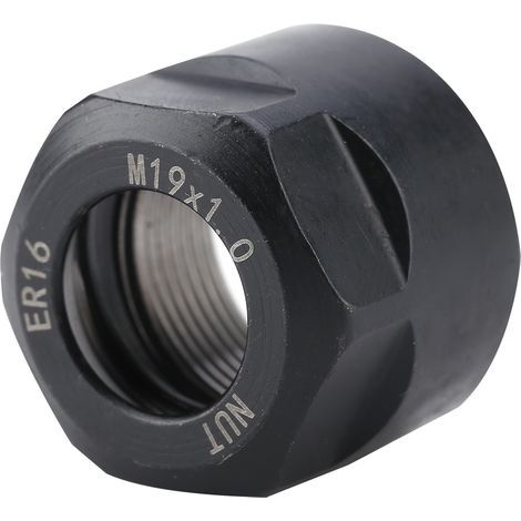 Écrou de serrage à pince pour support de mandrin de fraisage CNC, tour ER16 A M Type M19 1.0 noir (1/5)