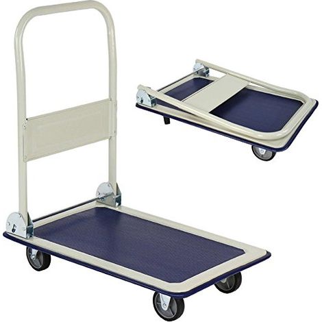 Carrello Manuale in Metallo Pieghevole Max. 150kg 82x48x73cm (1/5)