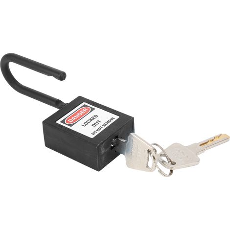 Cadenas de Sécurité 38mm en Nylon Antirouille avec Clé pour Procédure LOTO (1/5)