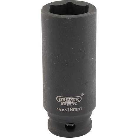 DRAPER Expert 18mm 3/8 Square Drive Hi-Torq 6 Point Deep Impact Socket - 06891 (1/5)