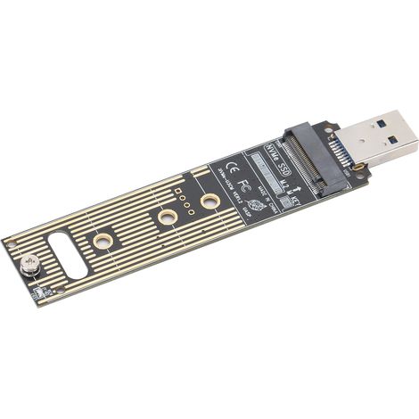 Adaptateur USB 3.1 vers SSD NVMe M.2, Carte de Conversion pour Composants Électroniques (1/5)