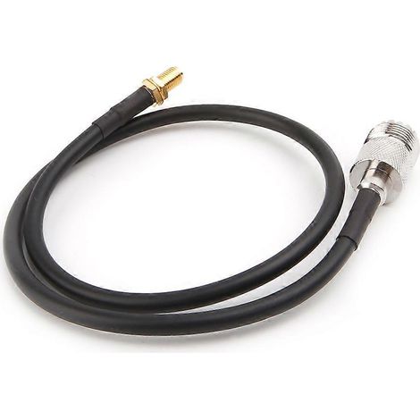 Câble coaxial RF RG58 avec connecteurs SMA femelle vers UHF SO239 et PL259 femelle (1/4)