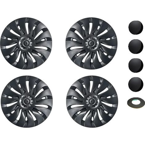 Copricerchio, ABS resistente, design aerodinamico, grigio canna di fucile LR, 19 pollici, bestseller, per Tesla Model Y (1/2)