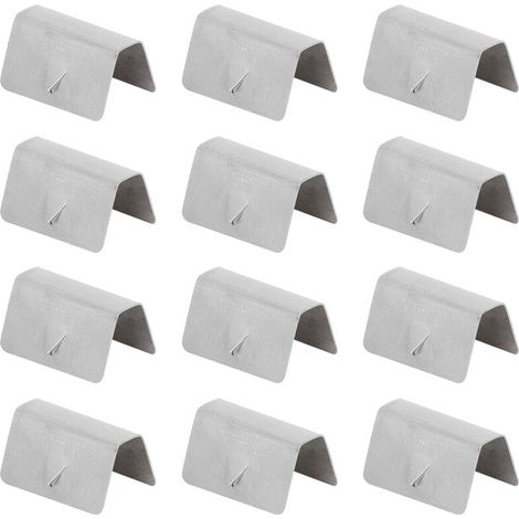 12 pièces voiture vent pluie déflecteur canal acier inoxydable fixation Clips de retenue adaptés pour HEKO G3 (1/5)