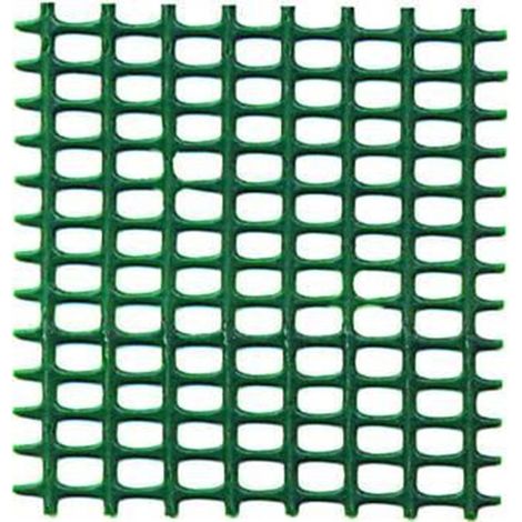 RETE IN PLASTICA QUADRETTA VERDE MM.5X7 , MT 50 - altezza cm.100 - FERR 23900
