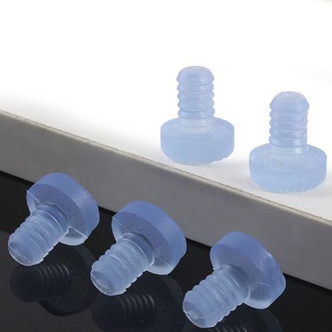 Protection pour meubles Lot de pare-chocs de bureau en bois souple transparent pour table en verre,armoire,meubles,tiroirs,tables en bois (50pcs) (1/5)