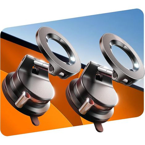 LISEN 2er-Pack für Magsafe Autohalterung, magnetische Handyhalterung fürs Auto, starke magnetische Autohalterung, 40 kg Saugnapf-Handyhalterung, Geschenkidee: Handyhalterung für Ihr Auto, passend für (1/5)