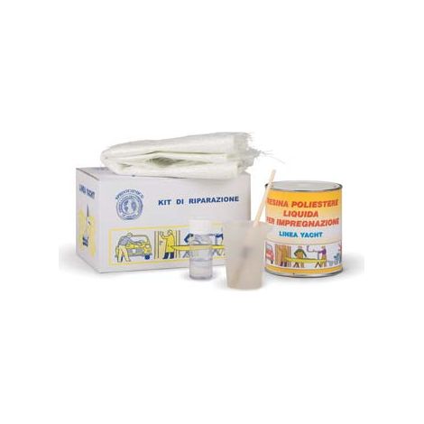 FIBRORESINA IN KIT LANA VETRO PENNELLO E CIOTOLA ML 750