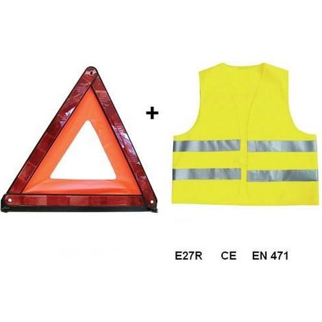 Kit Triangle Gilet de Sécurité Homologué-BRICOTEAM