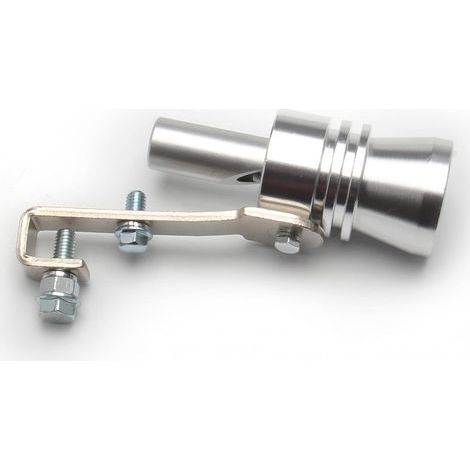 D'échappement Sifflet,Turbo Simulateur,Silencieux Universel Voiture,Sifflet en Aluminium ,Turbo Sound Simulateur, universel 'Turbo' ,pour Tuyau Déchappement de Voiture,pour diamètre 56-85mm (1/5)