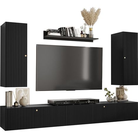 Conjunto de salón Anulio II, Negro