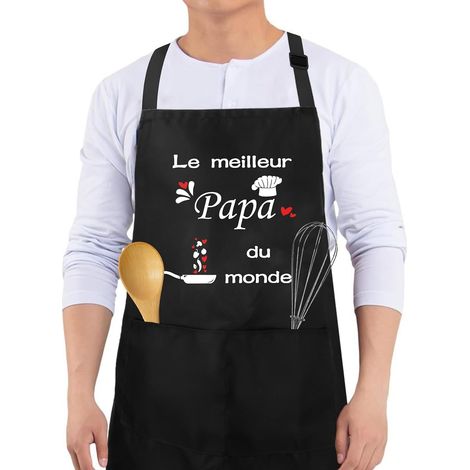 Tablier de Cuisine Femme,Tablier Cuisine Femme,Tablier Cuisine Homme,Tablier de Cuisine Homme,Tablier Noir,Tablier Femme,Cadeau Cuisine,Cadeau Noel,Cadeaux Fete des Mere,Cadeau Fete des Pere (1/5)