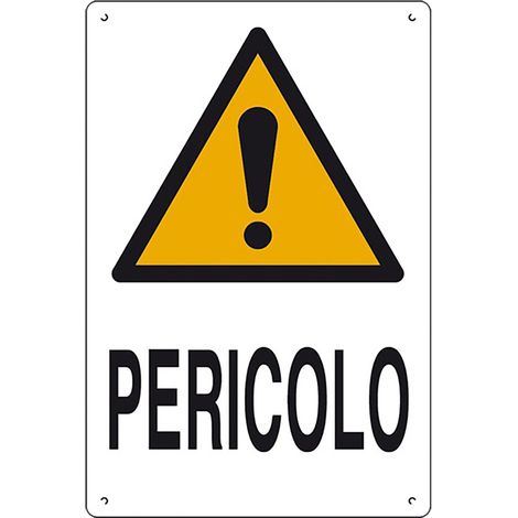 Cartello pericolo 40 x 60 cm in polionda