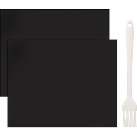 Tapis de Four 2 Pièces 40×50cm,Feuilles de Antiadhésives Réutilisables pour Fond de Four Protège-Four Résistant à la Chaleur Jusqu'à 260°C pour Fours Électriques, à Gaz et à Chaleur Tournante (1/5)